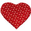 Giraffenland Cuscinetto a forma di cuore con semi di uva - 30 x 25 cm Cuore rosso - Cuscino riscaldabile