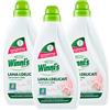 Winni's Naturel Lana e Delicati Detersivo Liquido Concentrato per Bucato a Mano e Lavatrice Fragranza Fiori Rosa Per Capi Preziosi e Baby Materie Prime di Origine Vegetali - 3 Flaconi da 750ml