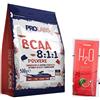 ProLabs Bcaa 8.1.1 500 gr polvere + Prozis H2o Omaggio - multi gusti - aminoacidi ramificati (arancia)