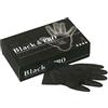 Sibel Guanti da Parrucchieri Black & Pro in lattice, taglia M, Nero, Confezione da 20
