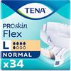 Tena - Tena Proskin Flex Normale (Grande) Incontinenza Pad - 34 Pezzi