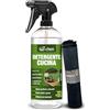 Bio-Chem - Detergente per cucina spray 750ml - Detergente per acciaio inox per piano cottura a induzione, ceramica, lavello - Prodotti per la casa, sgrassatore per cucina
