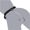 ZJPOJPH Gancio anale SM, plug anale in metallo, gancio anale, bondage BDSM, plug anale con corda in pelle regolabile, cintura di castità, giocattoli anali for uomini e donne