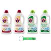 Beni Culinari 4 confezioni di test Chanteclair Lavatrice Marsiglia + detergente liquido muschio bianco per lavatrice - detersivo 28 lavaggi 1260 ml + portachiavi Beni Culinari