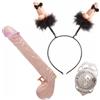 realGOOS Cerchietto con pistola ad acqua e distintivo per la sposa sexy alla festa hot di addio al nubilato gadget per adulti 18+