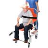 mesterth Sedia pieghevole da 160 kg, per scale, ascensore portatile, per ambulanza, pompiere, evacuazione, per anziani e disabili, arancione