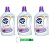 Beni Culinari 3 x Perla Detersivo Lavatrice Lavanda Per Bucato - Detersivo Liquido per Lavatrice Profumo Lavanda 37 lavaggi - 1850 ml + Beni Culinari Portachiavi Gratis