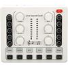 ASHATA Scheda Audio dal Podcast M8, Effetti Sonori Multipli Mini Scheda Mixer Audio Che Cambia Voce per Lo Streaming Live Canto KTV Domestico