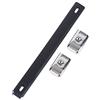 RiToEasysports Maniglia per amplificatore per chitarra stile vintage Maniglia per altoparlante nera in pelle PU per altoparlante per chitarra