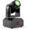 U`King 80W LED RGBW Teste Mobili, d-mx512/Sound-Active/Modalità Automatica Rotazione 540°X/205°Y Fascio Professionale per Palco Bar Nozze Festa DJ