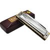 YUEKO Suzuki Folkmaster 1072 Armonica diatonica Standard Principiante Blues Arpa Gaita Chiave di A/Ab/B/Bb/C/D/Db/E/Eb/F/F #/G Strumento Musicale… (Chiave di E)