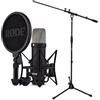 RØDE Rode NT1 - Microfono a condensatore Signature Black + supporto microfono Keepdrum con forca