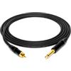 enoaudio Mogami 2534 Quad Cavo professionale studio | Neutrik Gold RCA - 6,3mm TS | HiFi - 5,0 m