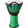 XDrum Primero Junior Djembe 31 cm in PVC - Corpo in plastica con sistema di accordatura tradizionale - Compatto e leggero, ideale per bambini e principianti - verde