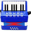 YIWEOG Fisarmonica per a 17 Tasti 8 Bassi Mini Piccola Fisarmonica Strumento Musicale educativo per Regalo di Compleanno per Principianti