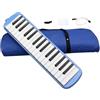 Generico Melodica Pianola A Bocca 32 Tasti Lungo Boccaglio,Custodia Per Trasporto Strumento Giocattolo Musicale,Bocchino Talk Box Strumento Melodica Air Piano Tastiera,Bocchino Per Strumenti Talk Box