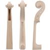 Yibuy Collo di violino intagliato a mano in legno di acero, marca Yibuy, per violino 1/2 di liuteria o fai da te 4/4