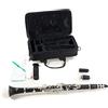 GEWA Roy Benson Bb Clarinet CB-317 (con sistema Boehm, corpo in ebanite, meccanismo in nichel argentato, compresi gli accessori per la cura e la custodia rettangolare, con set di zaini)