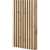 MEBANO. Pannelli A Doghe In MDF Con Struttura In Legno 5 Pezzi 240x3x8 cm Rovere Artisan Parete Autoportante Parete Divisoria Tramezzo Rivestimento Pareti Decorazione Soggiorno