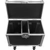 Osusuent Flightcase 2-in-1 Scatole personalizzate per 2 pezzi Moving Heads 7 x 40 W Lights RGBW Beam Function Zoom Effect Disco Lights DMX 23CH/35CH/51CH for Christmas Parties Concerts Club