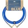 MPE AUDIO MPE Cavo professionale Made in Italy 1mt per chitarra basso Made in Italy due connettori jack D. 6,3mm pipa angolo 90° per strumenti e pedali effetto MOD: PL400T-1 metro