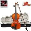 ffalstaff V01 Violino Laminato Finitura Lucida 1/2 - Completo di Archetto, Custodia con Manico e Spallacci, Blocchetto di Colofonia e Muta D'addario Prelude di ricambio