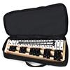 KOMFOTTEU 27 note xilofono, carillon con tasti in metallo e base in legno, percussione a mano con 2 bacchette portatile con custodia per il trasporto, strumento a percussione per prestazioni, concerto