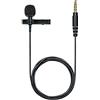 Shure MVL Microfono Lavalier Omnidirezionale A Condensatore Con Antivento, Clip Da Cravatta, Supporto E Astuccio, Jack Da 3.5 Mm, Nero