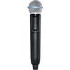 Shure GLXD2+/B58 Trasmettitore wireless portatile con capsula microfonica BETA 58A e batteria SB904 (12 ore), per sistemi di microfoni wireless dual band GLX-D+ (ricevitore venduto separatamente)