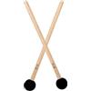 TOGEVAL Bacchette per Tamburo e Manico in Faggio 2 Pezzi Testa in Gomma Mallets per Strumenti a Percussione Impugnatura Facile e Suono Nitido, Adatte per Batteria e Tamburi