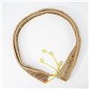 BaiTTang Handpan Rope Braid Rattan Rope Surround Decoration, applicare su tamburo in acciaio da 21 pollici -25 pollici Handpan, fatto a mano puro, tampone di protezione, eliminare il rumore (Color : Yellow)