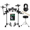 XDrum DD-400 Set Completo E-Drum con Cuffie, Sgabello, Scuola e Bacchette