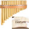 Plaschke Instruments Plaschke Flauto di Pan 15 Note in Do Maggiore - Set con Manuale - Artigianato Originale dell'Alto Adige - Per Musicisti Amatoriali