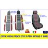 AUTOKIT Coprisedili Schienali auto estivo universale Sedili Fresco fibra Naturale Rosso