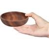 Tomotato Ciotola Legno Insalatiera, Ciotola da Minestra Naturale Rustica per Frutta Insalata Pasta, Ciotola Portata Cibo 12x3.5cm Legno Naturale Liscio per Casa Ristorante Snack Bar