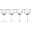Luigi Bormioli Luigi Bicchiere Bormioli Bach Retro Champagne/Sorbetto 248,1 g, Set di 4, Bianco