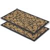 Astra Zerbino antiscivolo per esterni resistente alle intemperie - Coco Deluxe zerbino d'ingresso in gomma e fibre di cocco - 45x75 cm set di 2 Welcome