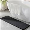 PAGGED Tappeto da bagno in memory foam, lungo e stretto, in microfibra, antiscivolo, morbido, assorbente, lavabile, 40,6 x 119,4 cm