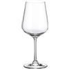 BRANDANI Set 6 Calici Vino Bohemia Crystal Glass Vetro Trasparente 51175 24cl