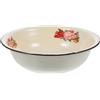 BESTonZON Bacinella Stile Retrò Old-fashioned Vintage Grande Capacità Cucina Smaltata per Stili multipli Design Antiscivolo Sicuro Lavare Riso, Frutta e Verdura