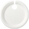 DIGLASS Piatto porta flute rotondo (50 Piatti). Ideali per Feste, Buffet, aperitivi, ricevimenti.