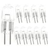 DLEDMOP G4 Lampadine alogene 12V 50W dimmerabile JC Capsule Lampade Sostituzione per luci di sicurezza Luci da parete per esterni Luci per portici e decking (50W / 10PCS)