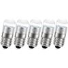 Ruiandsion Lucina per attività all'aperto,campeggio e upgrade E10 da camminata,LED bianco super luminoso Lampadina LED sostitutiva per torcia 6-30V,lampada per lavori d'emergenza,bianca (5 pezzi)