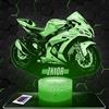 Lampephoto.fr - Lampada 3D Moto Ninja Kawa Decorazione Motard, Idea Regalo Uomo oggetto Moto Ninja Kawa Luce Notturna Adulto Decorazione Camera, Idea Regalo Natale Uomo originale, Gadget, Led TOP