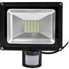 ALPHA DIMA 30W Faro SMD LED Bianco Naturale con Sensore di Movimento,ALPHA DIMA Luci di Sicurezza con PIR,Faro LED Faretto Impermeabile IP65 per Casa,Giardino,Garage,Luce Bianco Caldo(2800-3200K)