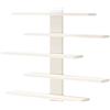 SZLIFE Scaffale espositivo per action figure, piante verdi, miniature, mensola da parete per casa, bagno, dormitorio, Bianco