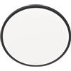 Ledvion - Plafoniera LED Nera (Ø42cm, 24W, 2700K, 2040 Lumen) IP44, LED integrato