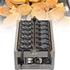 RSPPPJQ Macchina elettrica for taiyaki a 6 forme di pesce, antiaderente, for taiyaki a forma di pesce, rivestimento antiaderente, macchina for taiyaki rotante in acciaio inossidabile