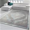 Teppich-Traum Tappeto Orientale ecorato - effetto slavato - turchese argento piacevole, 160 x 230 cm