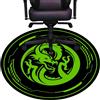 Raoot Tappeto per Sedia Ufficio gaming Tappetino per Pavimenti Adatto per moquette a pelo corto e pavimenti in legno 120 cm Tappetini rotondi per sala giochi camera da letto soggiorno e ufficio